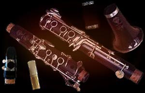 Eléments de la clarinette : bec, anche, barillet, corps et pavillon