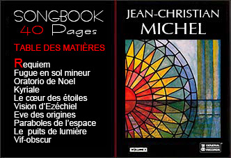 SongBook Jean-Christian Michel - Recueil Partitions Carinette et Piano Livret