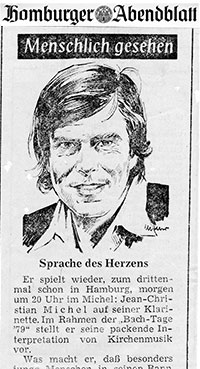 Jean-Christian Michel Germany Hamburg in The Hamburger Abendsblatt
