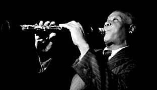 Sidney Bechet on the clarinet