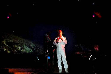 Concert interstellaire devant écran géant Jean-Christian Michel