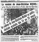 Concerts gratuits Jean-Christian Michel