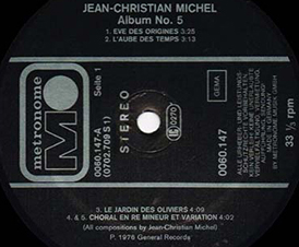 Jean-Christian Michel Germany, Metronome Records Gmbh