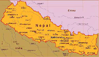 Carte du Népal