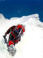 Ice climbing Jean-Christian Michel