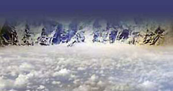 Mer de nuages au sommet du Taweche