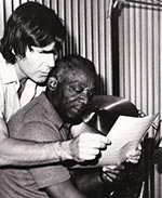 Jean-Christian Michel et Kenny Clarke en studio