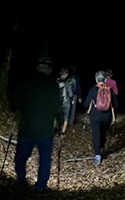 Kilimandjaro chemin d'accès à Gilmont Point - Marche de nuit