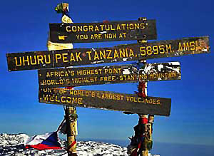 Trekking au Kilimandjaro - Le sommet Uhuru Peak