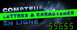 Compteur de Lettres et Caractères  Univers - Jean-Christian Michel