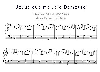 Partition à télécharger de Jesus que ma joie demeure