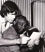 Jean-Christian Michel avec Kenny Clarke en Studio d'enregistrement