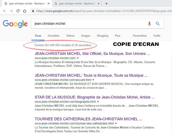 Jean-Christian Michel dans Google
