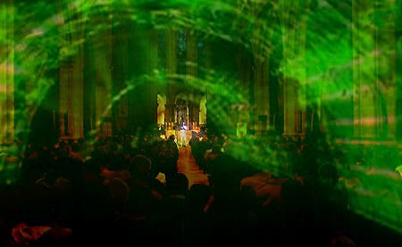Tournée des cathédrales concert Jean-Christian Michel Concert Laser